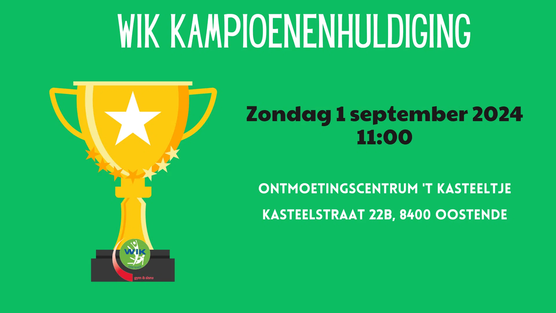 Wik Kampioenenhuldiging &Bull; Wik Oostende